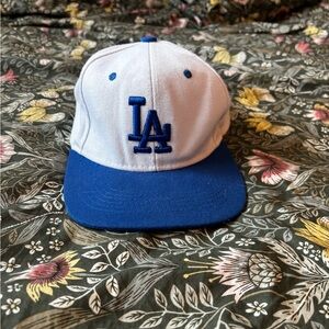 Blue and White LA Dodgers SnapBack Baseball Cap